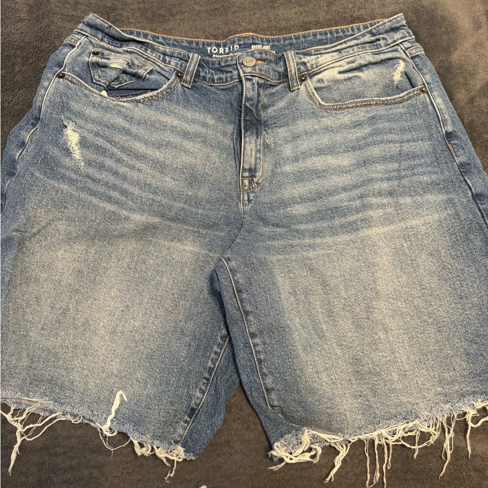 Torrid Classic Blue Baggy Denim Shorts